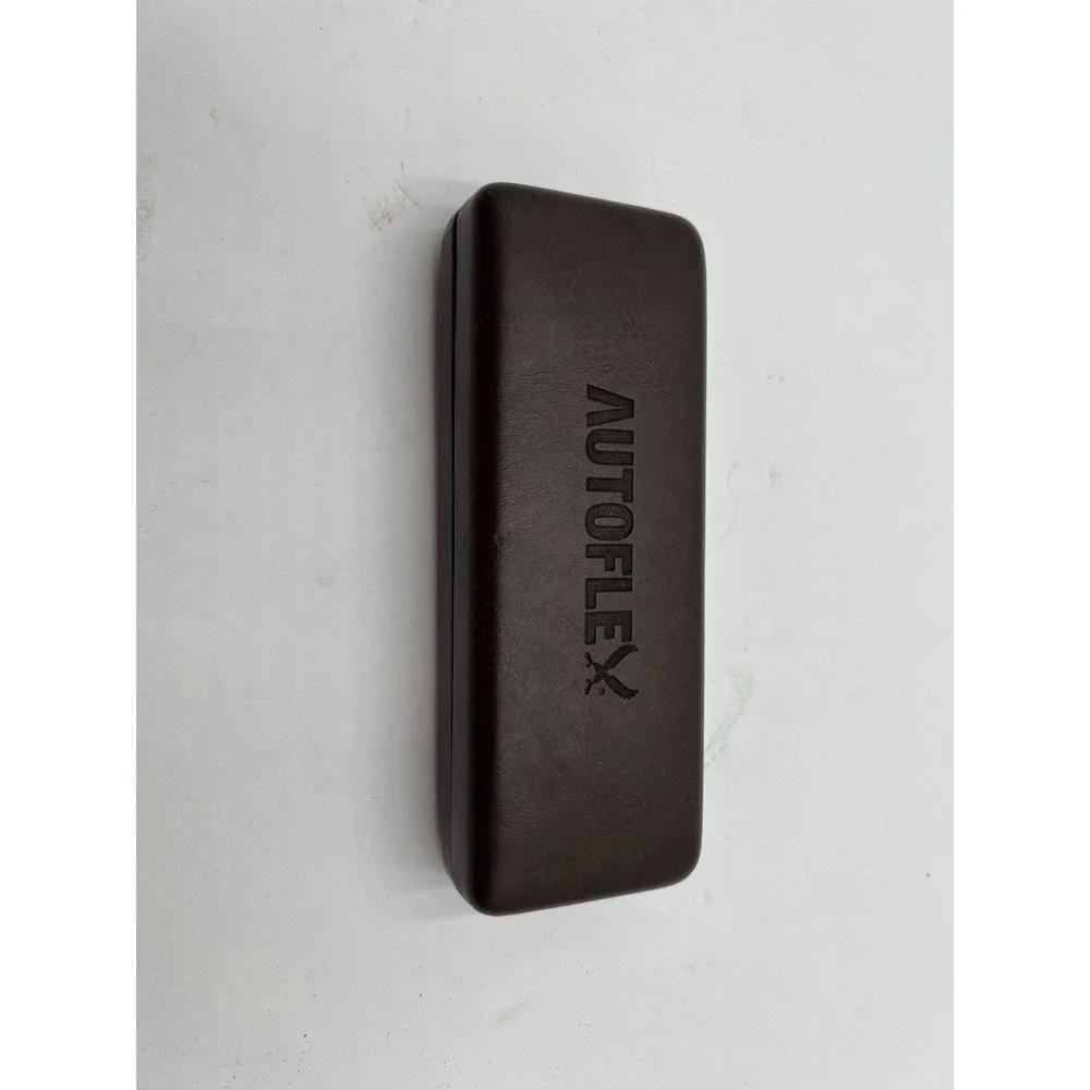 Vintage AutoFlex Flexon Marchon Hard Eyeglasses Case Brown Tan Interior Case
